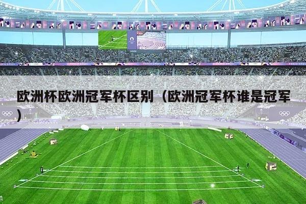 欧洲杯欧洲冠军杯区别（欧洲冠军杯谁是冠军）